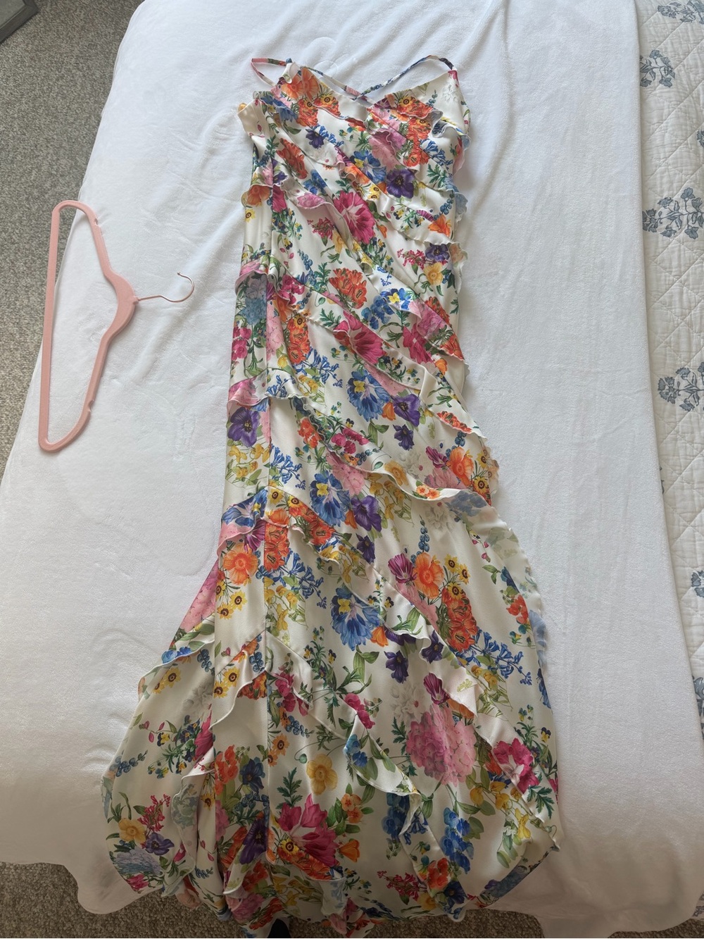 Show me your Mumu Ruffle Spaghetti-Strap Dress -